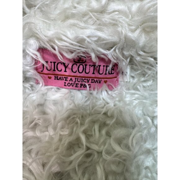 Vintage Juicy Couture Plaid brw Winter Coat Size Small Hooded Zip Toggle Pockets - Picture 8 of 13